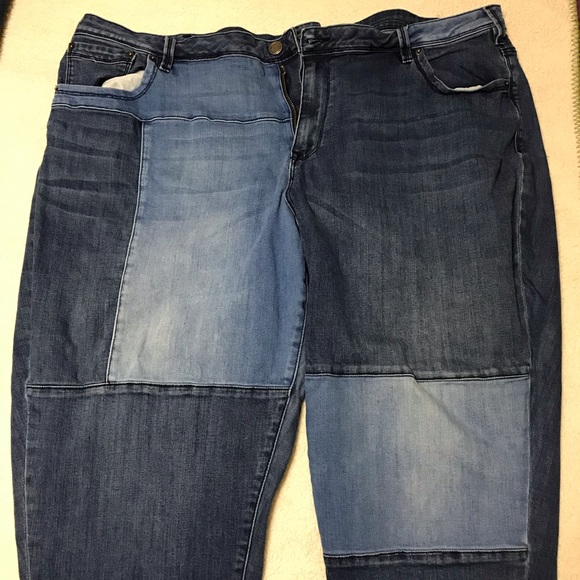Lane Bryant Denim - Lane Bryant Patchwork Capri 26